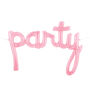 Pink Party Script Balloon Decoration, thumbnail 2 of 3