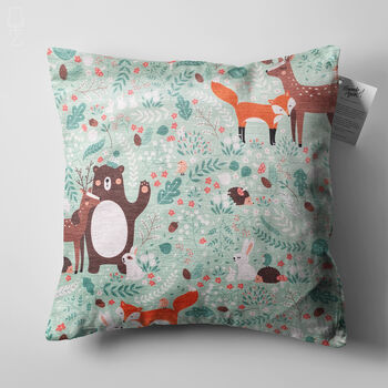 Cushion Cover For Kids, Deer, Bear, Fox, Rabbit Themed, 5 of 7