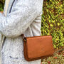 Genuine Leather Small Shoulder Bag, Cross Body Bag, thumbnail 1 of 6