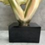 Romantic Couple Sculpture Abstract Lovers Figurine Gift, thumbnail 7 of 9