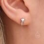 Sterling Silver Tiny Bird Skull Stud Earrings Earrings, thumbnail 2 of 11