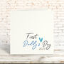 First Father's Day Blue Or Pink Script Card, thumbnail 1 of 3