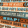 Beatles Albums Typographic Music Poster Print, thumbnail 4 of 5