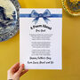 Personalised Poem Print Gift For Fathers Day, thumbnail 3 of 5