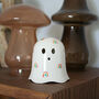 Ceramic Hanging Ghost Decoration With Rainbow Design. Cute Halloween Ghost Rainbow, thumbnail 5 of 6