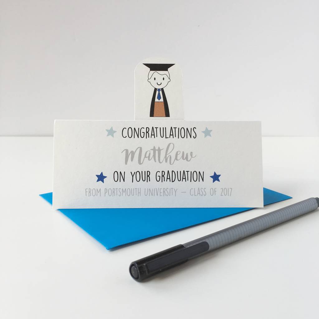 personalised boy's graduation card by just toppers | notonthehighstreet.com