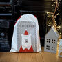 Personalised Christmas Eve Polar Bear Santa Sack, thumbnail 3 of 6