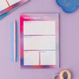 Daily Planner Notepad Pink, thumbnail 1 of 5