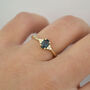Ethical Sapphire And Diamond Engagement Ring: Rosalia, thumbnail 1 of 5