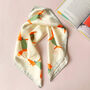 Personalised Fancy Foxes Silky Square Scarf, thumbnail 1 of 10