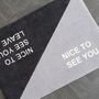 'Nice To See You' Doormat, thumbnail 3 of 5