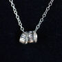 Personalised Silver Memo Necklace, thumbnail 2 of 9