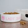 Personalised Ceramic Cat Bowl, thumbnail 2 of 7