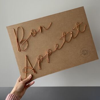 'Bon Appetit' Wire Wall Art, 4 of 6