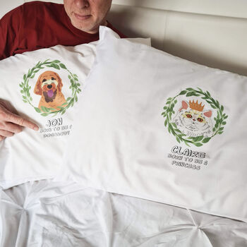 Personalised Funny His And Hers Pillow Cases, 9 of 10