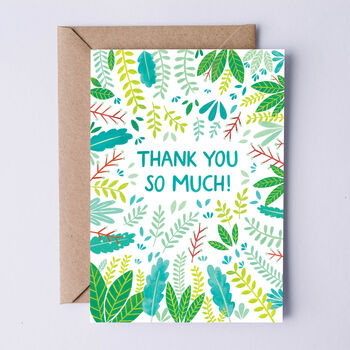 Thank You Card, General Thank You Card, Botanical, 2 of 3
