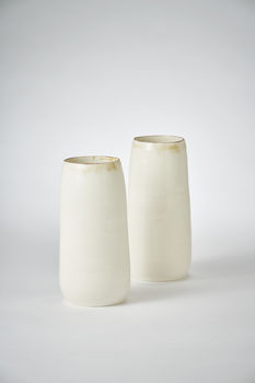 Ceramic Porcelain Bronze Lustre Detail Vase, 3 of 6