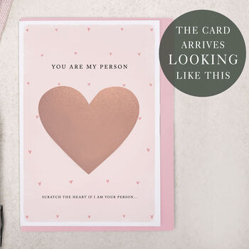 Scratch To Reveal Surprise Proposal Greeting Card Pink, 2 of 4