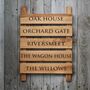 Wall Mounted Ladder Tiered Slatted Wooden Sign, thumbnail 5 of 9