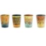 Set Of Four Electroplated Fiesta Shot Glasses, thumbnail 2 of 2