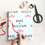 Personalised Names, Wedding Day Gift Wrap, thumbnail 3 of 3