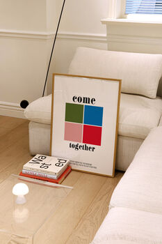 Come Together Giclée Retro Art Print, 3 of 3