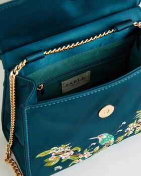 Morning Song Kingfisher Mini Teal Tote, 7 of 9
