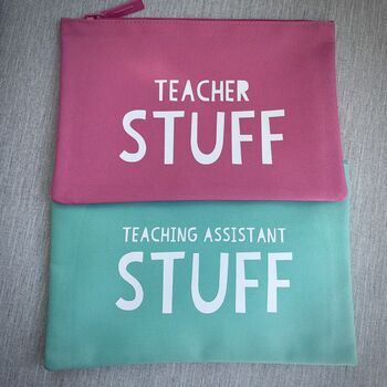 Personalised Teacher Stuff Pencil Case/Pouch, 4 of 5