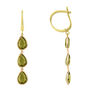 Sorrento Triple Drop Earring Gold Plated Silver, thumbnail 7 of 11