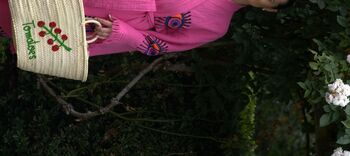 Handwoven Tomato Vine Straw Basket, 2 of 3