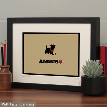 Personalised Scottish Terrier Print For One Or Two Dogs, 4 of 12