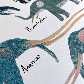 Prehistoric Elephants Print, 7 of 10