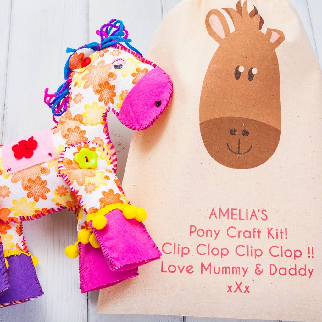 Personalised Pony Craft Kit By British and Bespoke