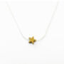 Gold Hematite 6mm Star Silver Or Gold Necklace, thumbnail 3 of 5