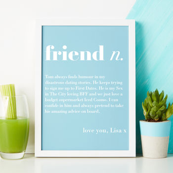 Personalised Friend Gift Definition, 3 of 5