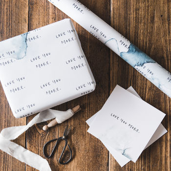 'Love You More' Anniversary Gift Wrap, 3 of 4