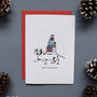 Santa's Little Helper Dachshund Christmas Card Or Pack, thumbnail 2 of 2