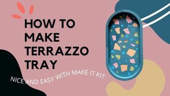 Terrazzo Tray Kit, Workshop At Home, Diy Set, 4 of 7