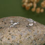 Sterling Silver Bird 16 G Flat Back Labret Earrings, thumbnail 2 of 10