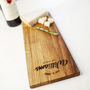 Personalised Wooden Cheese Serving Board, thumbnail 4 of 5