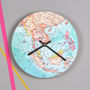 Personalised Map Location Round Wall Clock For Him, thumbnail 3 of 4