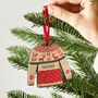 Personalised Christmas Jumper Bauble Set, thumbnail 2 of 4