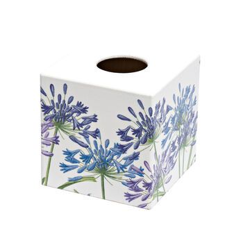 Wooden Agapanthus Tissue Box Cover, 3 of 5
