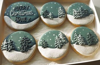 Personalised Winter Wonderland Cookie Letterbox Gift, 3 of 4