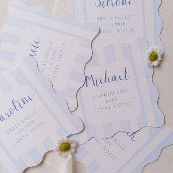 Wavy Shaped Place Cards With Stripes, 5 of 5