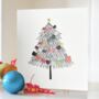 Pack Of Eight Bright Embossed Christmas Cards, thumbnail 2 of 5