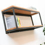 Orla Welded Steel Box Section And Premium Oak Shelves, thumbnail 1 of 10