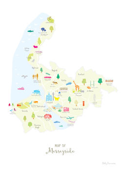Map Of Merseyside Art Print, 6 of 9