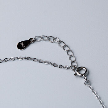 Sterling Silver Moon And Star Anklet, 3 of 5