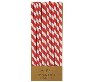 Eco Friendly Red Paper Straws, 2 of 3